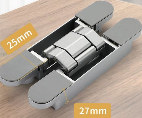 Çinko Alaşımı Ağır Göreçli Görünmez Hinge 120kg Yük Kapasitesi 18-22mm Kapılar